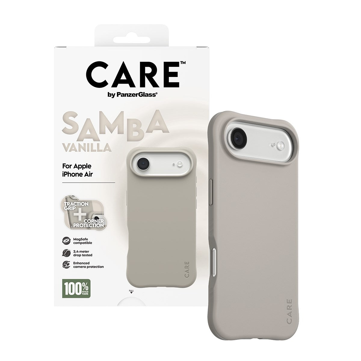 CARE by PanzerGlass® Samba Case Vanilla w. MagSafe iPhone Air